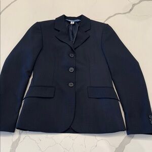 R.J. Classics Equestrian Girls Navy Showcoat size 12R Youth